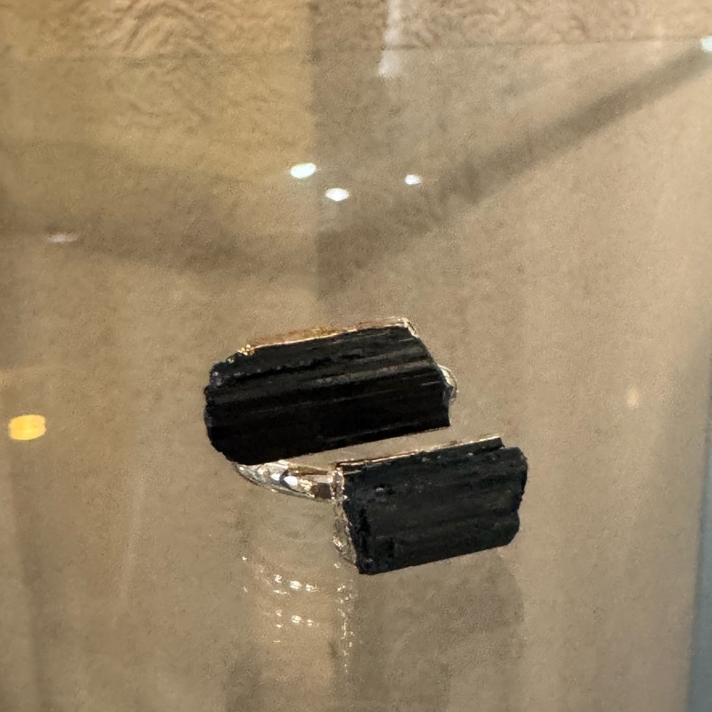 Black Tourmaline Ring SIZE 8